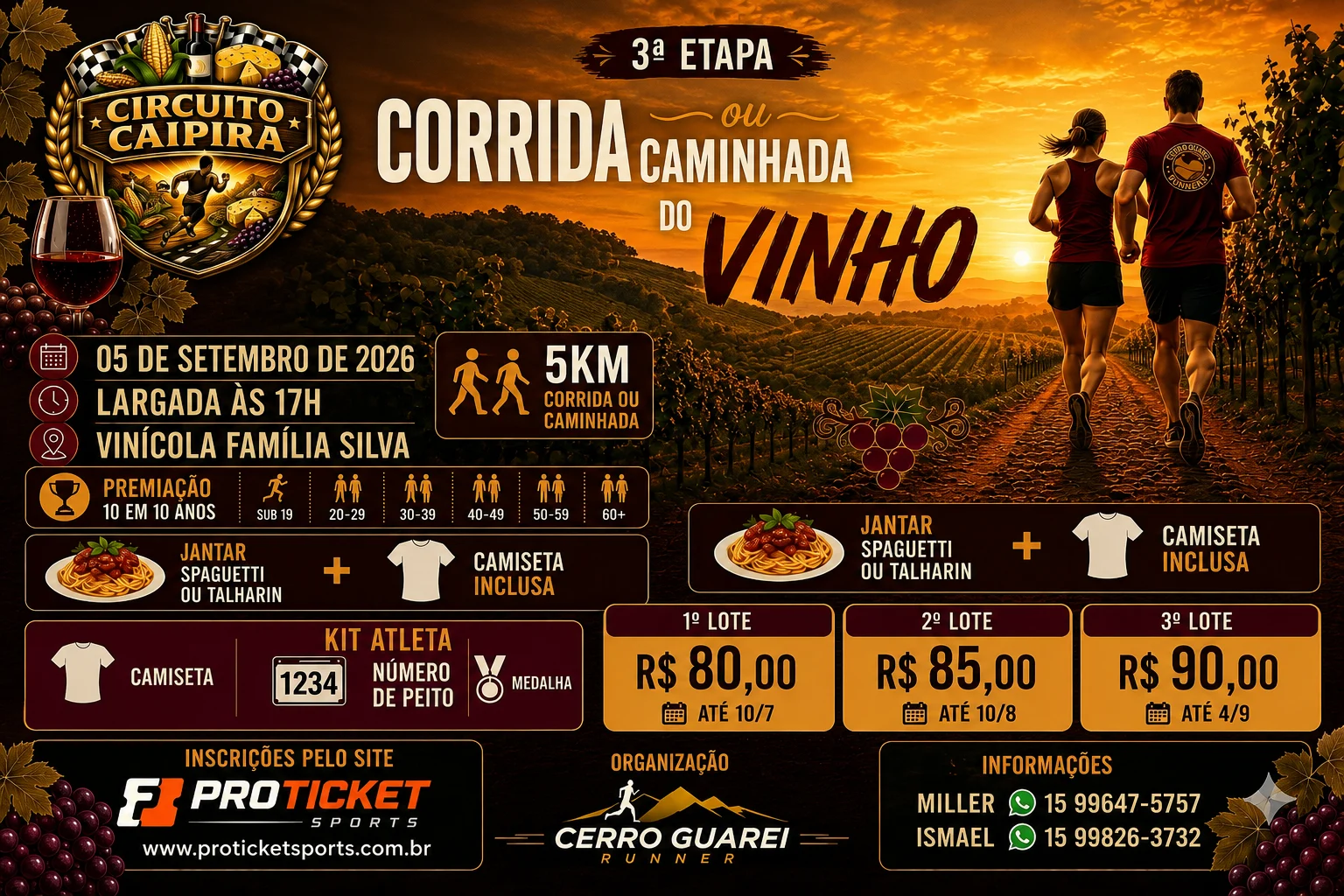 3ª Etapa Corrida ou Caminhada do Vinho
