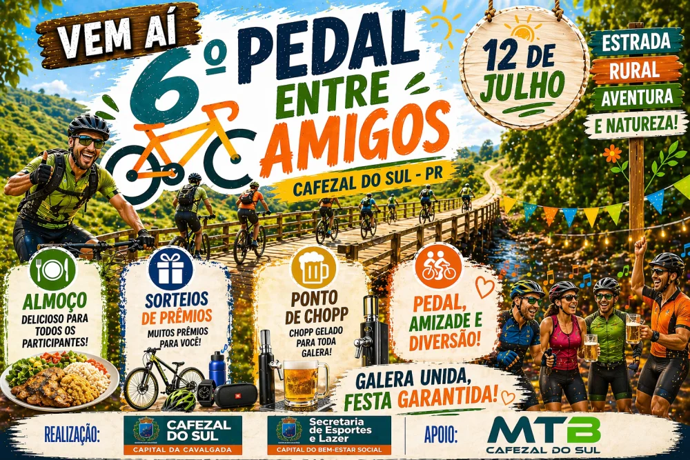 Imagem do evento 6º Pedal Entre Amigos