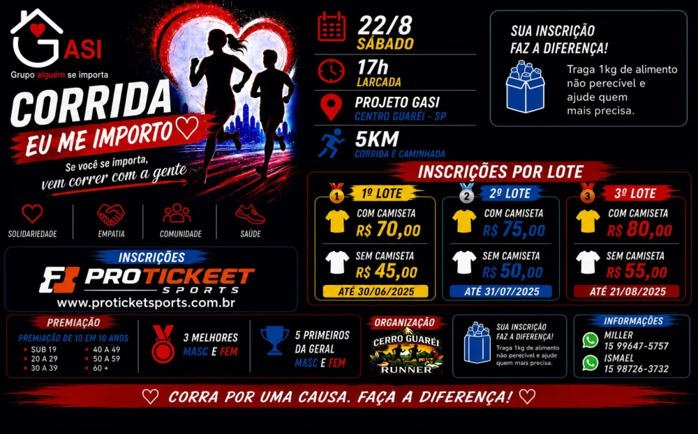 Imagem do evento Corrida eu me importo